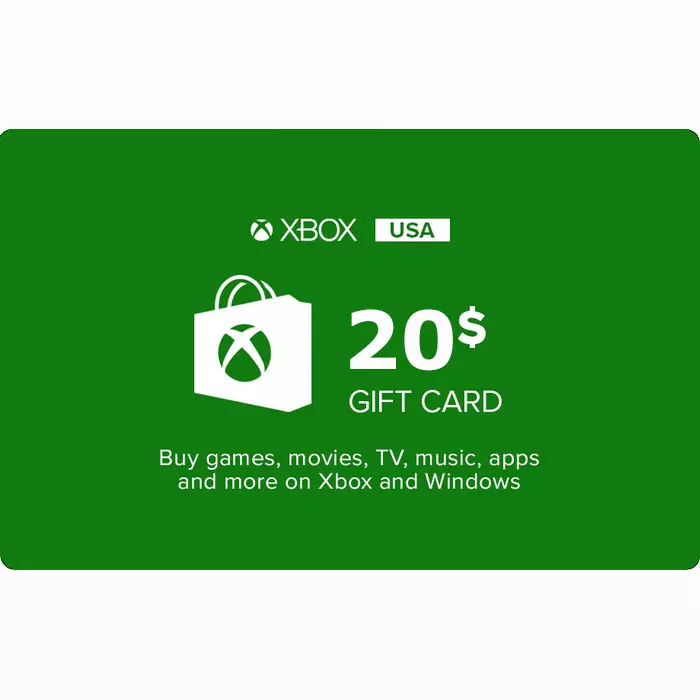 Microsoft Xbox Gift Card $20 – USA – Onlinecards